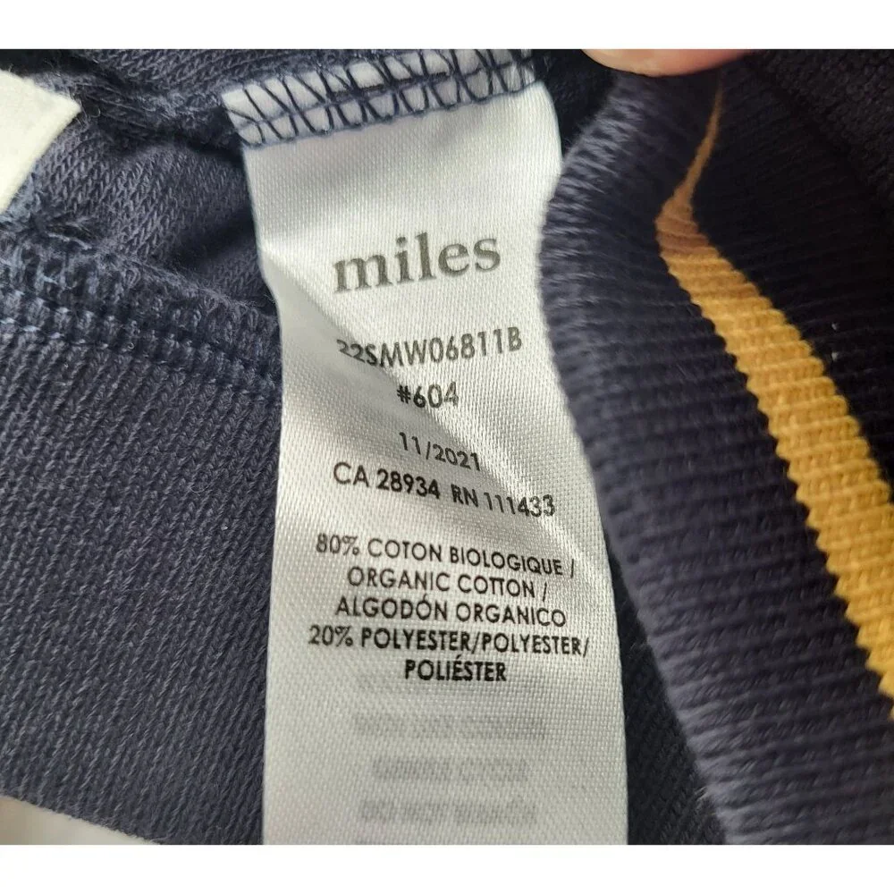 MILES THE LABEL Baby Terry Tank Top and Shorts Outfit Yellow Blue NWT - Picture 8 of 8